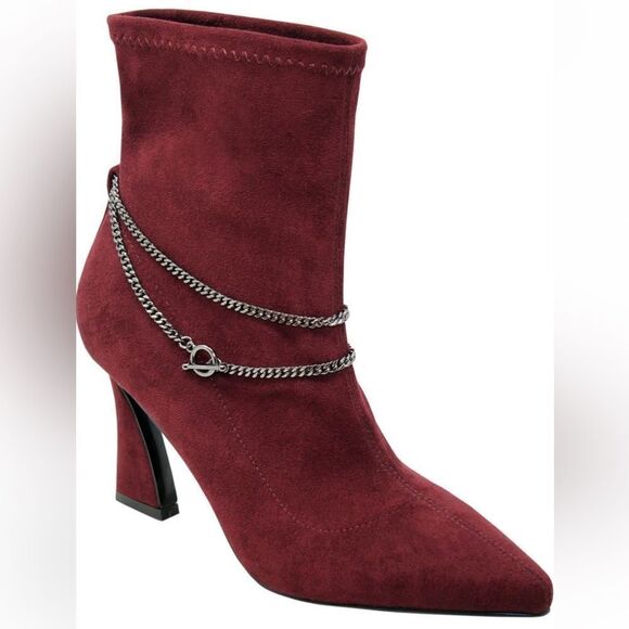 Chain Pointed Toe Bootie‎ - Picture 1 of 9